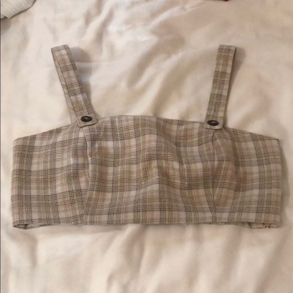 PLAID CROPTOP